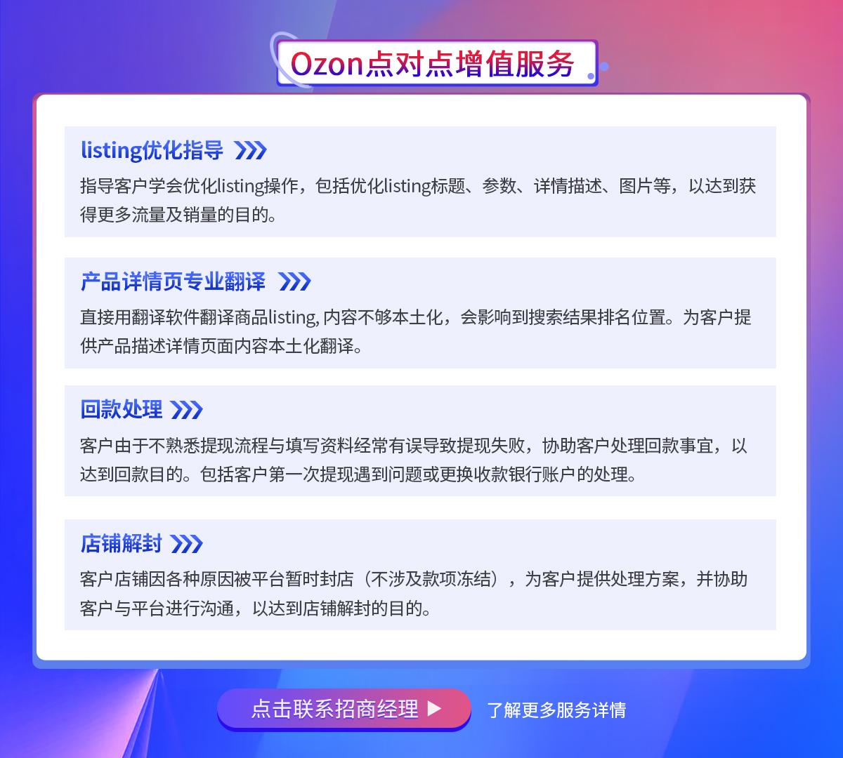 Ozon运营点对点